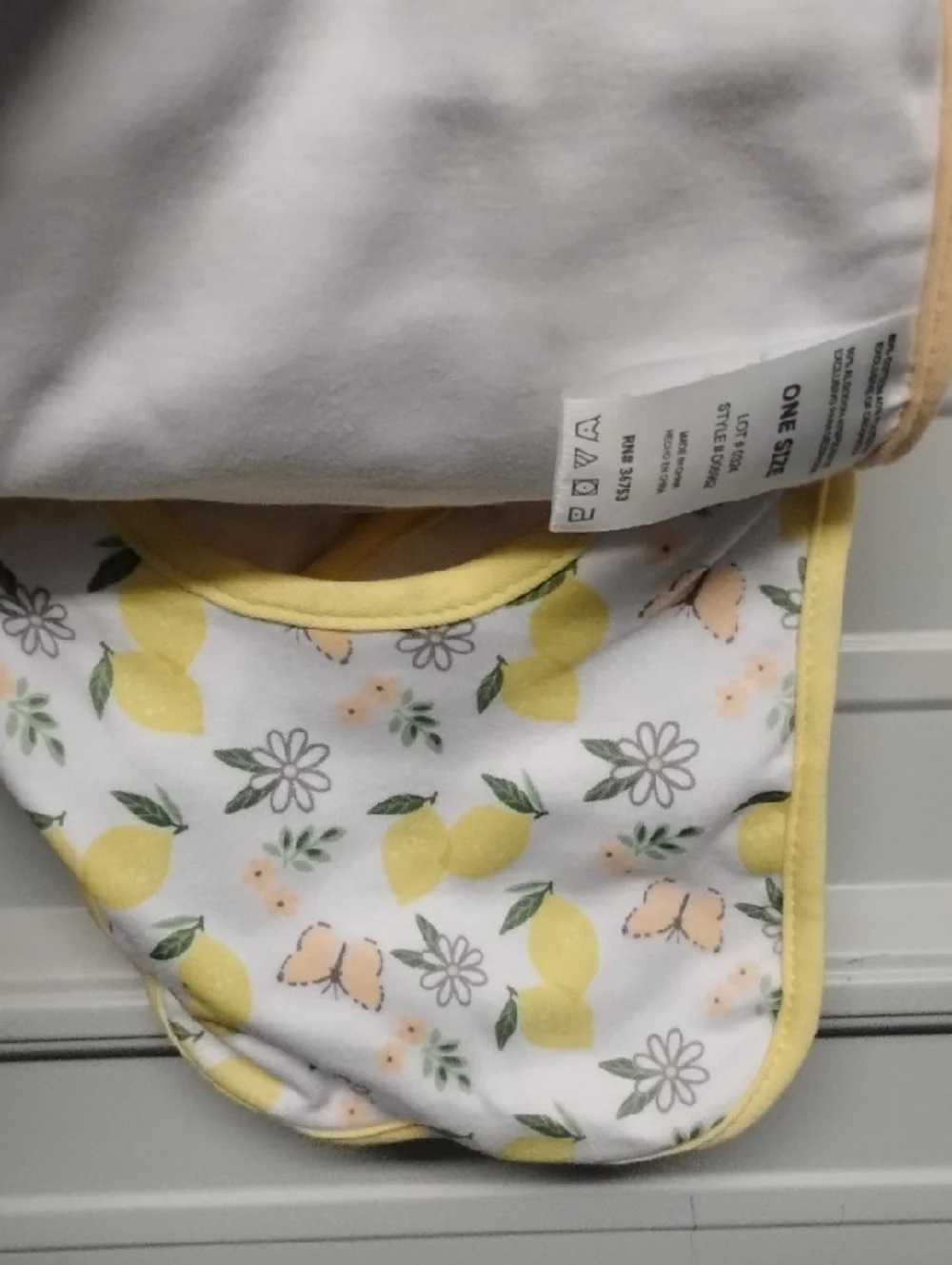 Yellow And Orange Baby Bib - 5 Pack